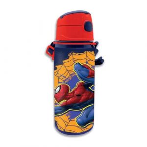 Spider-Man Gourde en aluminium avec fermeture à clic [600 ml]