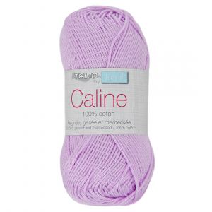 Pelote de Coton Caline - Trimits : Coton Mercerisé 100% pour des Créations Douces et Brillantes - PPSC 125 Violet - 125 Violet