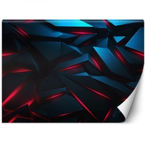 Papier peint Textures abstraites de formes 3D 100x70