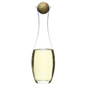 Sagaform Carafe à Eau en verre avec  bouchon en chêne (1 L)