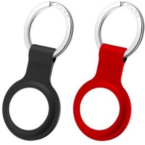 Image de Puro Bluetooth 2 Keychain Silicon for AirTag Black/Red