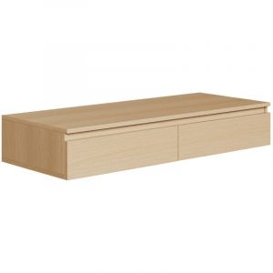 Selsey - bemmi - Coiffeuse avec bureau 2 tiroirs - 120 cm - chêne de Lindberg