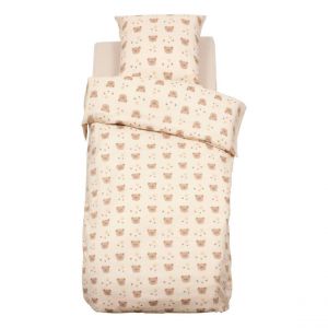 Parure de lit imprimée Billie 140x200 motif ours