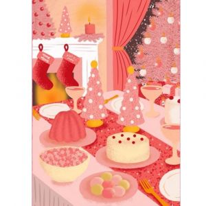 Puzzle 500 pièces : Noël rose