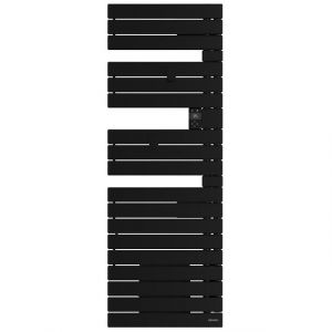 Atlantic Sèche-serviettes connecté Nefertiti avec soufflerie mât à gauche 1500W noir - 850056