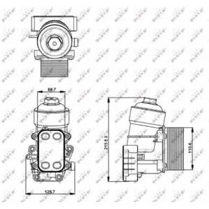 NRF Radiateur d'huile 31355 d'origine