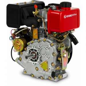 Eberth Moteur Diesel avec 4,2CV et E-Start 19,05mm Diamètre de l'arbre, 3,1kW, Alarme manque d'huile, 4 Temps, 1 Cylindre