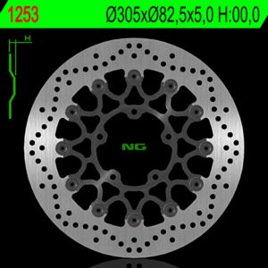 net generation Disque de frein moto fixe Brake Disc DIS1253