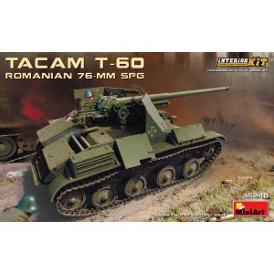 Mini Art MiniArt 35240 Kit de modélisme Romanian SPG Tacam T-60 InteriorKi 76 mm Gris