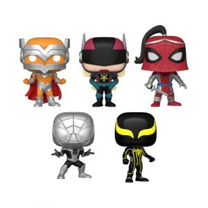 Image de Funko Pop Marvel: Year of The Spider- 5PK Spider-Man - Amazon Exclusive