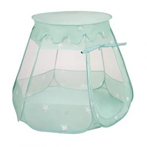 Selonis Tente 105X90 Ch&acirc;teau Avec Les Balles Plastiques Piscine &Agrave; Balles Pour Enfants, Menthe - menthe