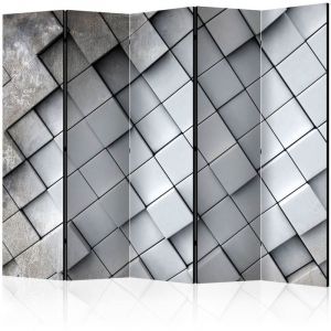 Image de Artgeist Paravent 5 Volets "Gray Background 3D" 172x225cm