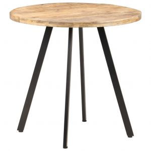 Image de VidaXL Table de salle à manger 80 cm Bois de manguier brut