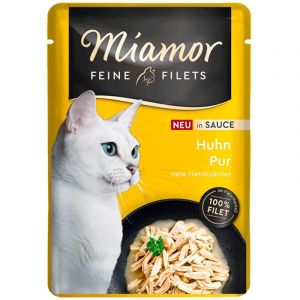 Lot Miamor Filets fins en sauce 24 x 100 g - pur poulet