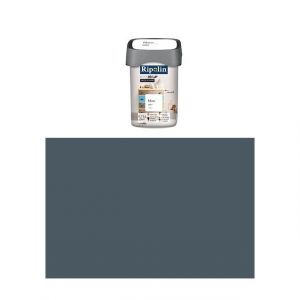 Ripolin Peinture Esprit Récup Pièce à vivre Satin (Objets en bois, mélaminé, stratifié) 0.75 Litre Bleu minéral