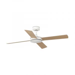 Faro 33350DC - Ventilateur de plafond MALLORCA L blanc/marron + t&eacute;l&eacute;commande