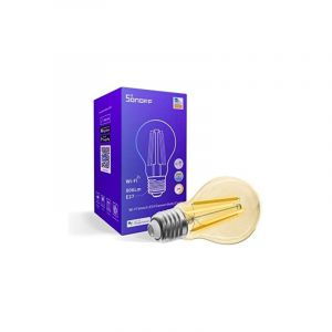 Sonoff Ampoule connectée Wi-Fi B02-F-A60, transparente, E27, 7 W, commande vocale, température de couleur