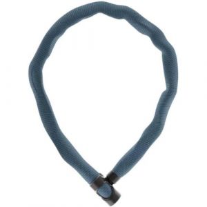 Abus Antivol à chaîne IVERA Chain 7210 - Antivol vélo avec gaine en fibres synthétiques IvyTex très flexible - niveau de sécurité 8 - 85 cm - couleur : Metal Blue