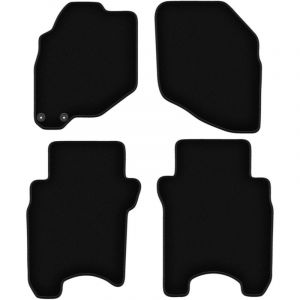Tapis de sol en velours noir BASIC pour Honda Jazz II &agrave; hayon (2002-2007)
