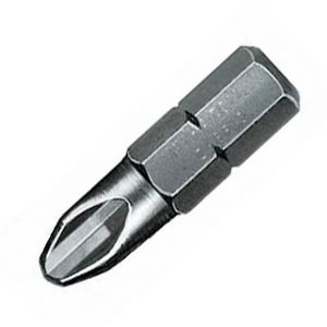 Wera Embout semi-dur avec zone de torsion pour vis cruciforme 1/4'' PZ, Dimensions : PZ 1