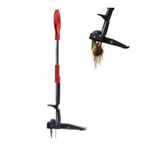 Venteo Desherbeur Manuel &agrave; P&eacute;dale En Kit Outillage Jardin Professionnel Outil Multifonction pour Extraction Racines Pissenlit Entretien Gazon Sols
