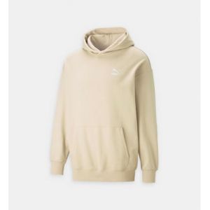 Puma Hoodie ample coton molleton logo signature Beige - Couleur Beige - Taille S