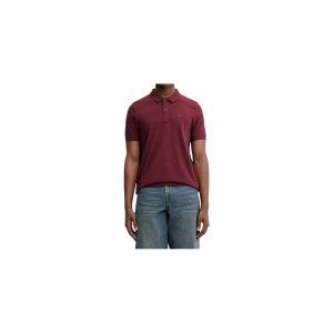 Tommy Jeans Polo Manches Courtes Homme Slim Placket Slim Fit, Rouge (Red Wine), XXL