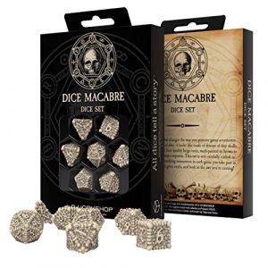 Q workshop Dice Macabre pack d&eacute;s Power of the Underworld (7) - - D&eacute;s