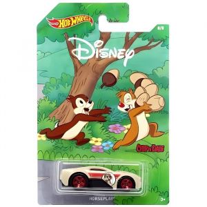 Mattel OTTO Vehicule Disney : tic et tac Horseplay pour - Collection Mickey 90eme Anniversaire - Voiture Miniature Beige 1:64 - Enfant