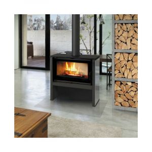 Azura Poêle à bois JUNO 16 kw PANNEAU NOIR