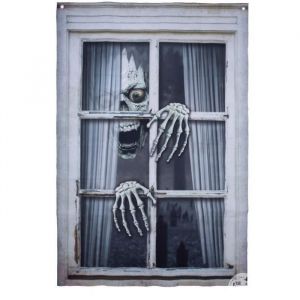 Ptit Clown Decoration De Fenêtre Squelette P'tit Clown - La Décoration De Fenêtre