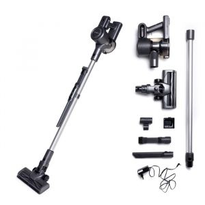 nexxtpc Aspirateur-balai sans fil avec technologie cyclonique - Aspirateur léger avec dépoussiéreur sans sac - Filtre HEPA 13 - Set complet - Noir