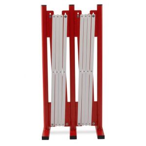 Image de Armorgard Barrière de foule Barricade 450x300x950 mm extensible 4 m rouge et blanc BAR1