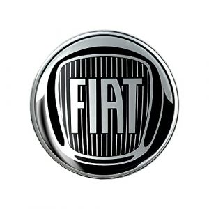 Fiat 21229 Autocollant 3D Officiel Logo Noir 48 mm