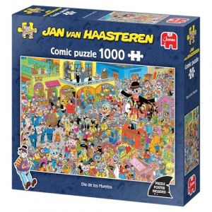 Jumbo Jan Van Haasteren - JVH - Dia de Los Muertos - Puzzle Adulte - Humoristique - Carton 100% recyclé - 1000 pièces