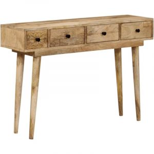 VidaXL Table console 110x30x75 cm bois de manguier massif