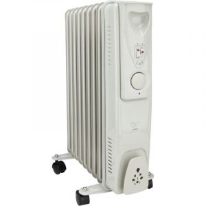 Image de Voltman Radiateur mobile bain d'huile 2000W - Blanc