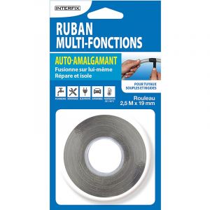 Interplast Ruban multi-fonctions auto-amalgamant 19mm x 2,5m