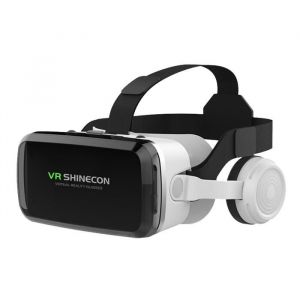 Version Casque Téléphone Mobile Réalité Virtuelle 3d Miroir Panoramique Vr Manette Pas Cher Lunette Jeux Réglage Shinecon Noir