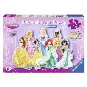 Ravensburger Puzzle contour:  Princesses Disney 72 pièces
