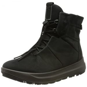 Ecco Solice Chaussures mi-hautes Femme, noir EU 39 Bottes loisir