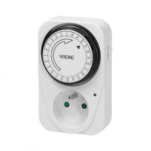 Tresice France Virone MT-1 Timer Mechanical Plug Timer with Permanent Charge Function of (French Plug Type of)