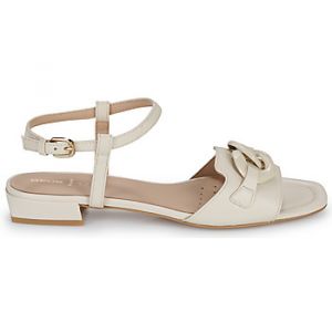 Geox Femme D New ERAKLIA 15 D Sandale à glissière, Papyrus, 38 EU