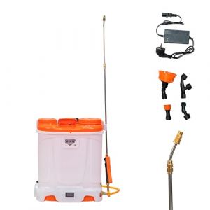 Ruris Pulvérisateur Électrique RSE 1900S – Réservoir 18L, Batterie 12V 8Ah, Lance Télescopique Métallique, Pression 6 Bars, Fonction de Mélange Automatique, Accessoires Multiples