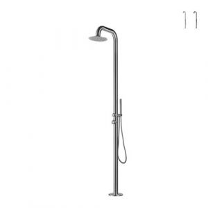 Sined Douche de jardin de haute qualité cm 230x25x54,5 PULA INOX