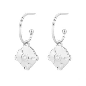 Image de Boucles oreilles Pixies Bijoux - PEH0023-2PRL Acier Blanc