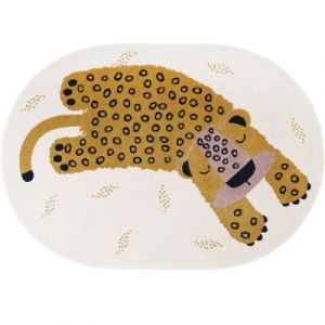 Nattiot Tapis ovale léopard Kleo miel (120 x 170 cm)