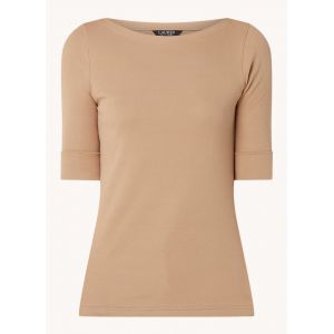 Ralph Lauren Tshirt &agrave; encolure bateau Marron - Taille 38-40