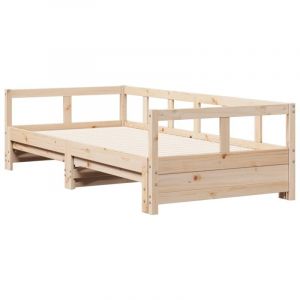 VidaXL Lit de jour sans matelas 90x190 cm bois de pin massif