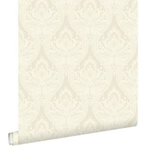 Papier peint baroque beige crème Estahome
